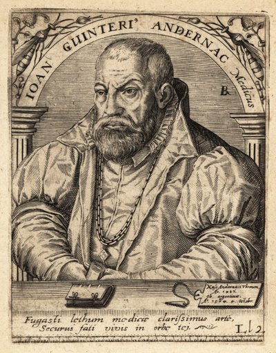 Johann Winter von Andernach, German Physician by Theodore de Bry