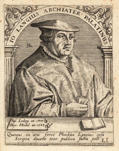 Johannes Lange, German physician and surgeon by Theodore de Bry