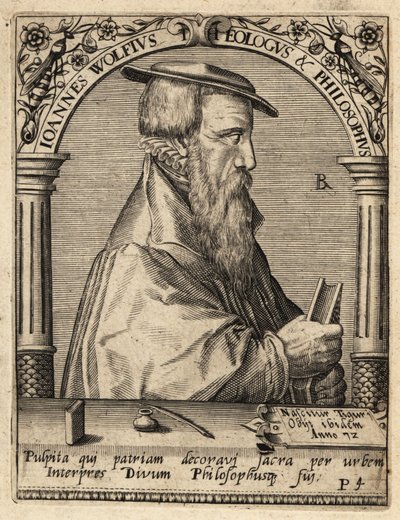 Johannes Wolf, c.1521-1572, Swiss Reformed Theologian by Theodore de Bry