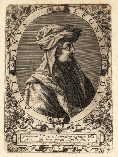 Leonardo Bruni, Italian Humanist, Historian and Statesman by Theodore de Bry