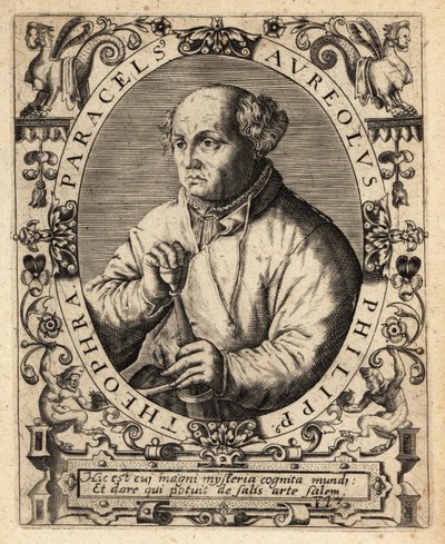 Paracelsus, Swiss physician, alchemist and astrologer by Theodore de Bry