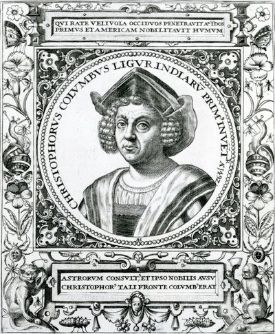 Portrait of Christopher Columbus from 