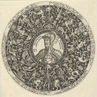 Portrait of the Duke of Alva, from a Series of Tazza Designs by Theodore de Bry