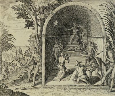 Portuguese Navigators Arriving in Ethiopia by Theodore de Bry