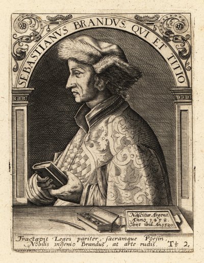 Sebastian Brant, German Humanist and Satirist by Theodore de Bry