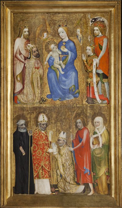 Votive Painting of Archbishop Jan Ocko of Vlasim by Theodoricus of Prague