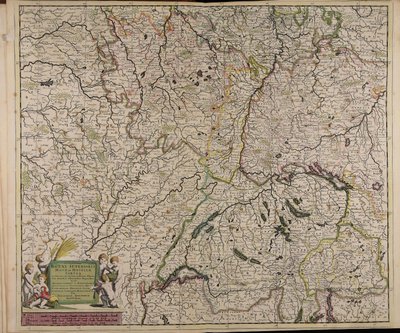 Accurate Map of Upper Rhine, Meuse, and Moselle by Theodorus Danckerts