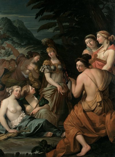 Minerva and the Muses on Mount Helicon by Theodorus van der Schuer