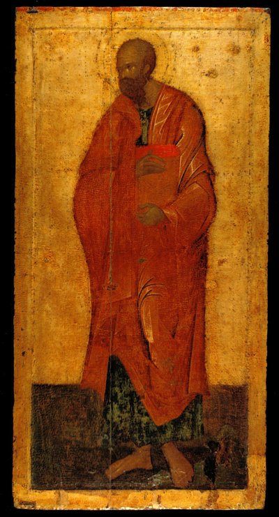 The Apostle Paul. Icon from the Deesis Iconostasis, Last Quarter of the 14th Century by Theophanes the Greek