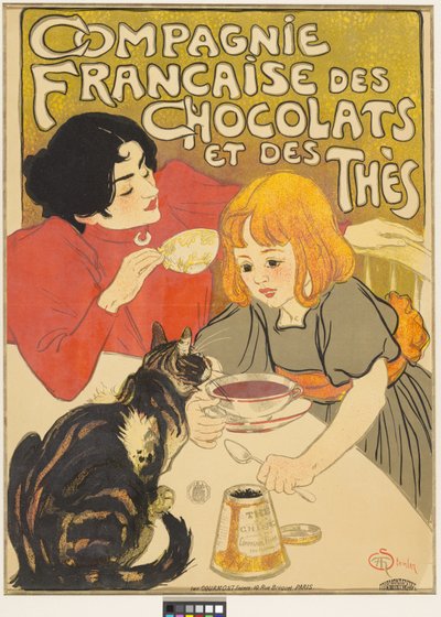 French Chocolate and Tea Company by Théophile Alexandre Steinlen