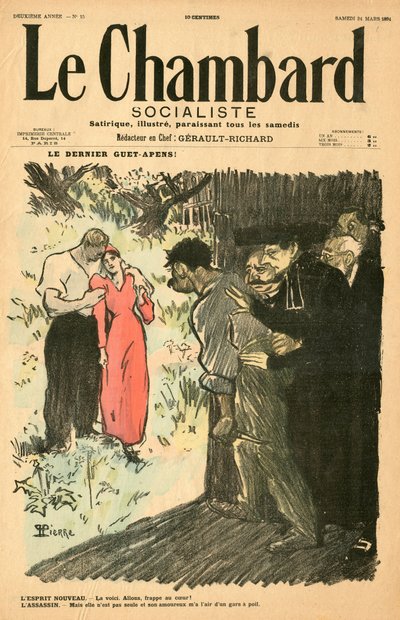 Cover of Le Chambard socialiste, Satirical in Colours by Théophile Alexandre Steinlen
