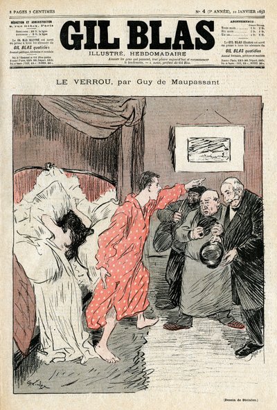 Illustration by Steinlen of Guy de Maupassant