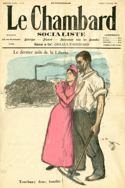 Le Chambard Socialiste, Number 32, Satirical in Colours by Théophile Alexandre Steinlen