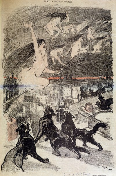 Metamorphosis of Cats into Witches by Théophile Alexandre Steinlen