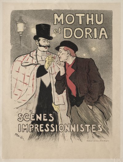 Mothu and Doria - Impressionist Scenes by Théophile Alexandre Steinlen
