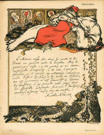 The Butter Plate, number 222, Satirical in Colours by Théophile Alexandre Steinlen