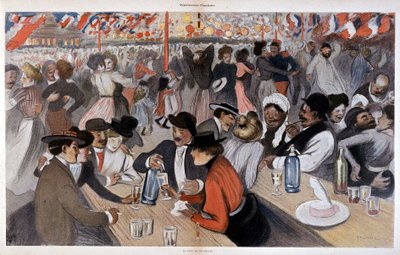 The feast of July 14 by Steinlen, ca. 1902 by Théophile Alexandre Steinlen
