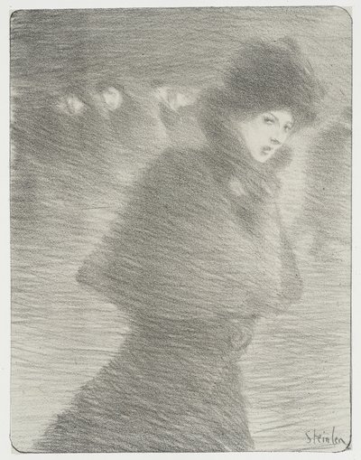 A Woman Passing By by Théophile Alexandre Steinlen