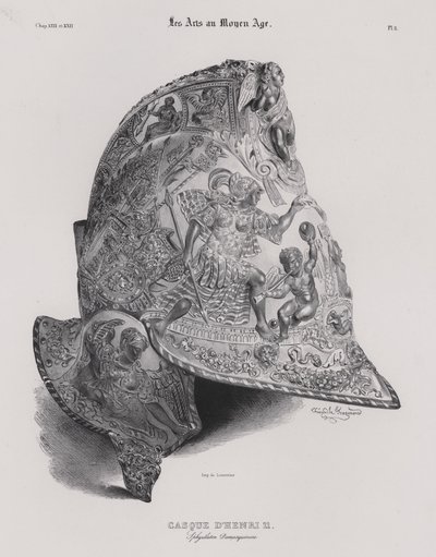 Helmet of King Henry II of France by Theophile Evariste (after) Fragonard
