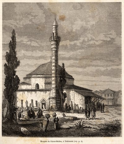 The Mosque of Giaour-Meidan in Trebizonde by Theophile Louis Deyrolle