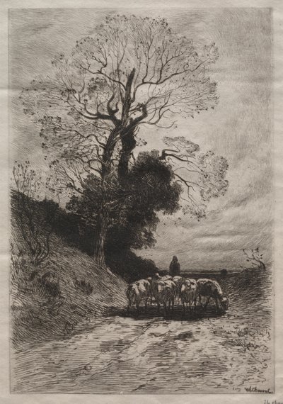 Return of the Flock by Theophile Narcisse Chauvel