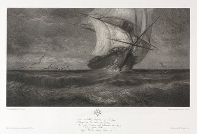 The Phantom Ship, or On the Waves by Theophile Narcisse Chauvel
