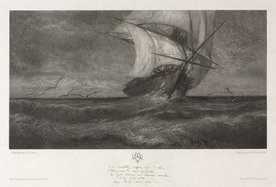 The Phantom Ship, or On the Waves by Theophile Narcisse Chauvel
