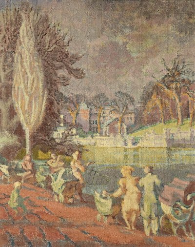 The Serpentine in Spring, Hyde Park, London by Therese Lessore