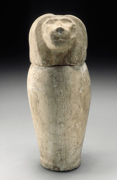 Canopic Jar with Cynocephalous Head by Third Intermediate Period Egyptian