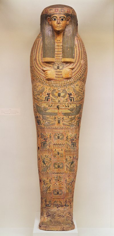 Egyptian Coffin of an Unnamed Person Decorated with Ritual Scenes, c.1050 BC by Third Intermediate Period Egyptian