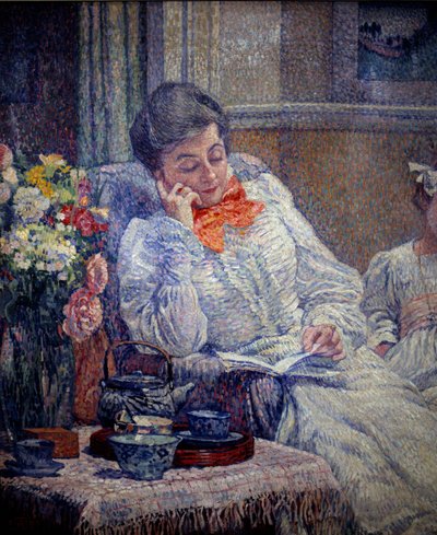 Belle Epoque: Woman Reading by Théo van Rysselberghe