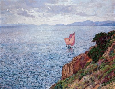 The Red Sail by Théo van Rysselberghe