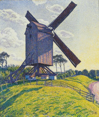 Kalf Mill in Knokke or Windmill in Flanders by Théo van Rysselberghe