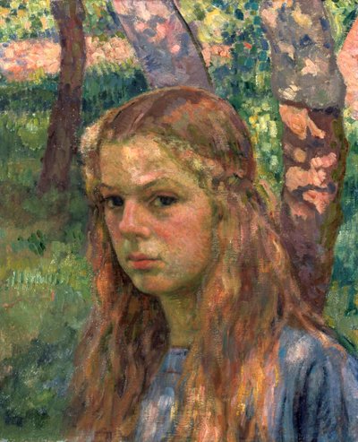 Portrait of a Girl by Théo van Rysselberghe