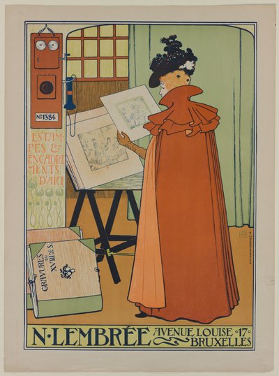 Poster for the Lembrée Gallery by Théo van Rysselberghe