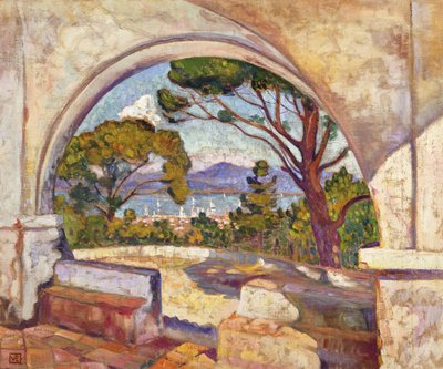 Saint Tropez, View of the Chapel St, c.1920 by Théo van Rysselberghe