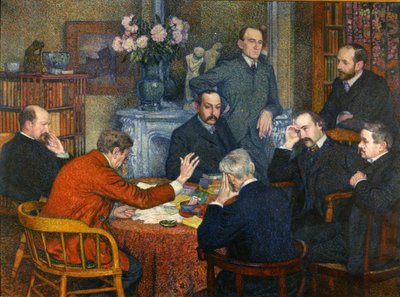 The Lecture by Emile Verhaeren by Théo van Rysselberghe