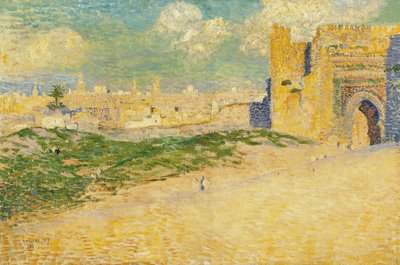 The Mansur Gate in Meknes, Morocco by Théo van Rysselberghe