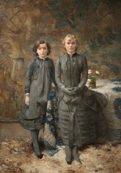 The Sisters of the Painter Schlobach, 1884 by Théo van Rysselberghe