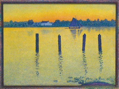 Sailing Boat on the River Escaut, 1892 by Théo van Rysselberghe