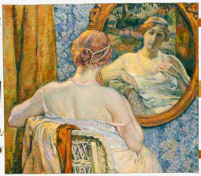 Woman in a Mirror, 1907 by Théo van Rysselberghe