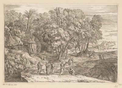 Arcadian Landscape with Christ and the Canaanite Woman by Théodore