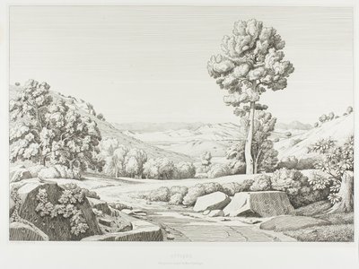 Attica Viewed from Mount Pentéli by Théodore Caruelle d