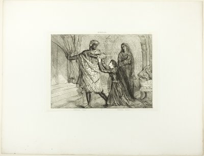 Away! (plate 7, act 3, scene 4 from Othello) by Théodore Chassériau