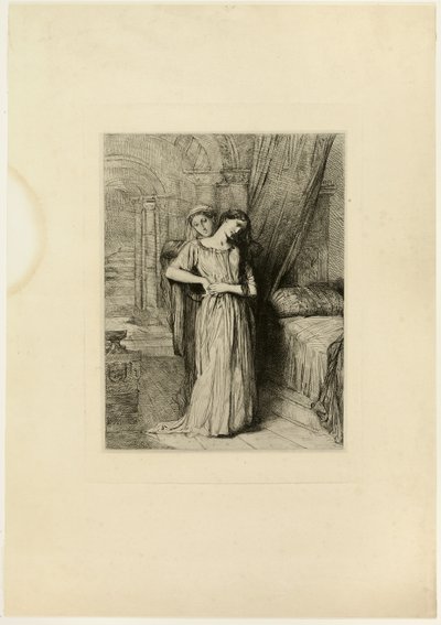 If I Do Die Before Thee, plate eight from Othello by Théodore Chassériau