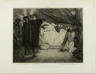 O Spartan dog, plate fifteen from Othello by Théodore Chassériau