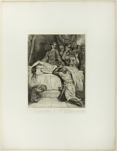 Oh! Oh! Oh!, plate fourteen from Othello by Théodore Chassériau