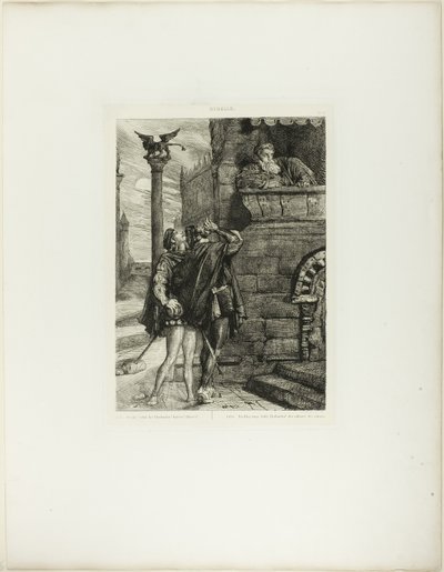 Owake! What Ho! Brabantio! plate 1 (act 1, scene 1) from Othello by Théodore Chassériau