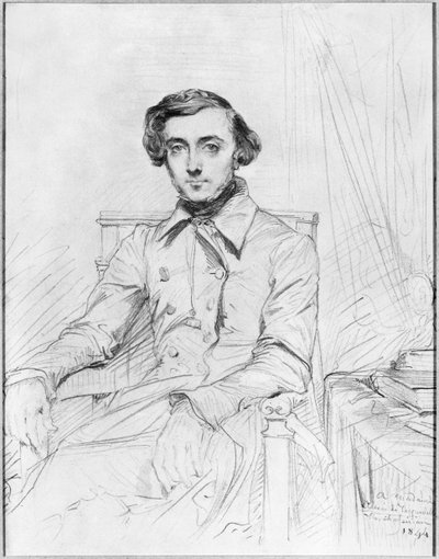 Portrait of Charles Alexis Henri Clerel de Tocqueville by Théodore Chassériau