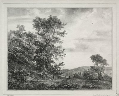 Landscape with Figures by Jean Antoine Theodore Gudin
